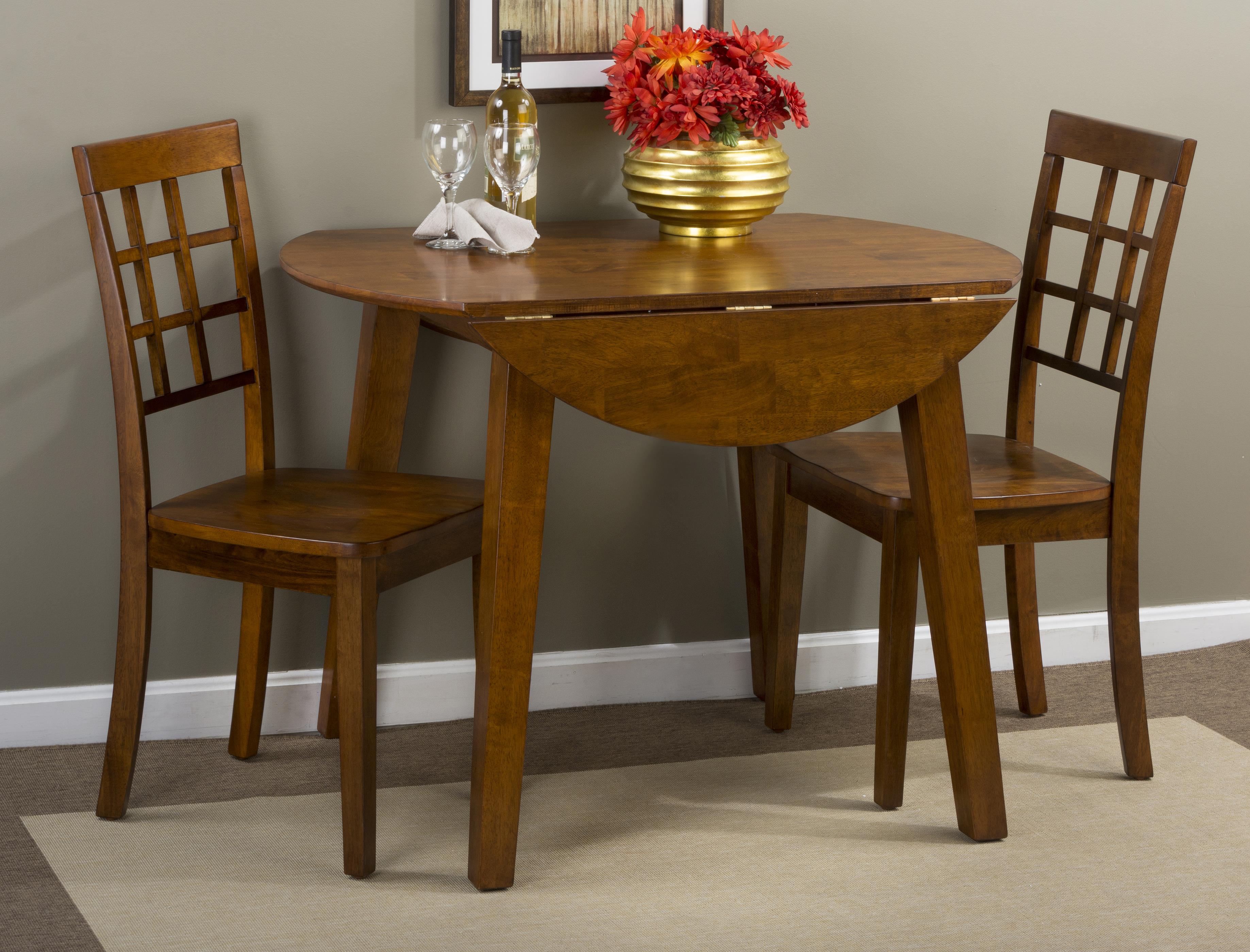 Jofran Simplicity 452 28 Round Drop Leaf Table that Seats 4 for